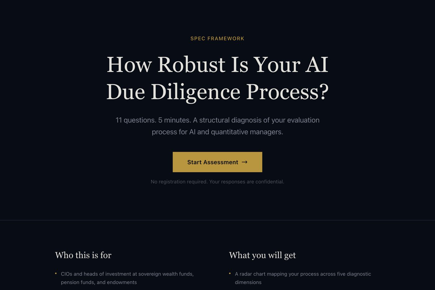The SPEC Process Diagnostic